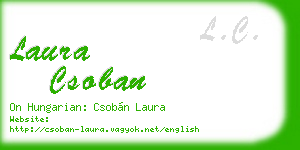 laura csoban business card